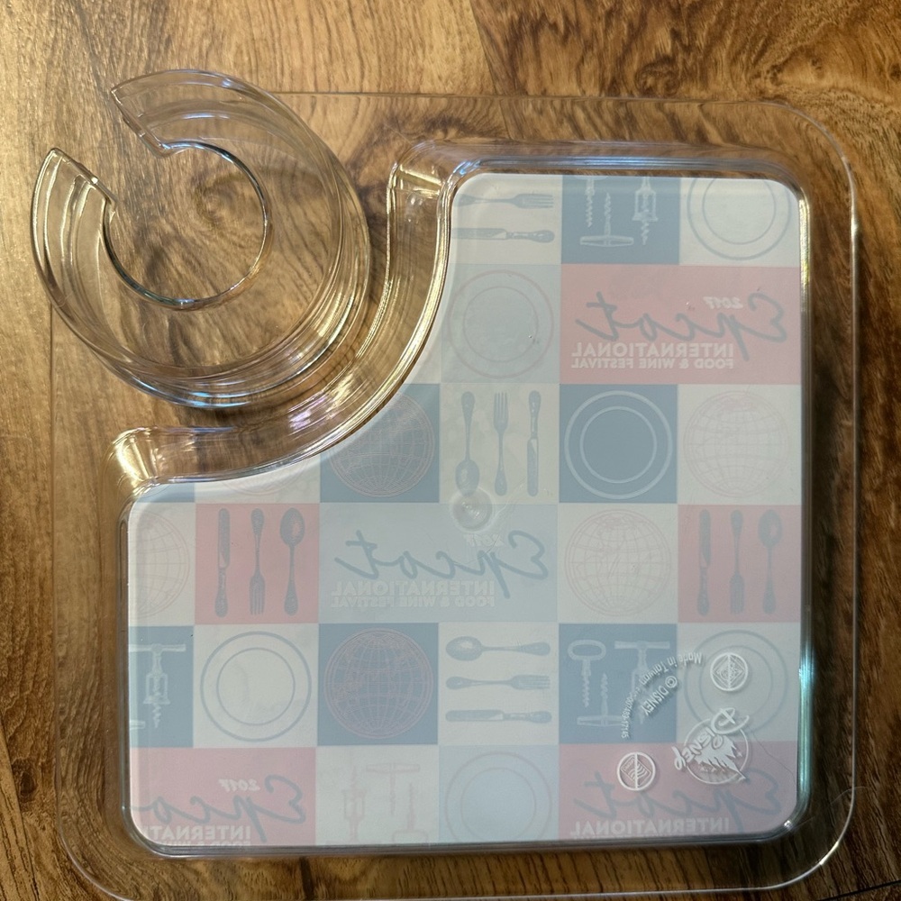 2017 Epcot Food & Wine Drink/Snack Appetizer Tray. EUC. - Picture 4 of 4